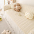Soft Warm Flannel Couch Cover Throw Blanket with French Flounce, Beautiful Furniture Throws for Sofas