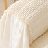 Soft Warm Flannel Couch Cover Throw Blanket with French Flounce, Beautiful Furniture Throws for Sofas