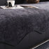 Chenille Couch Cover with Scalloped Edge, Non-Slip Modular Slipcover Sectional
