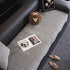Chenille Couch Cover with Scalloped Edge, Non-Slip Modular Slipcover Sectional
