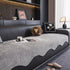 Chenille Couch Cover with Scalloped Edge, Non-Slip Modular Slipcover Sectional