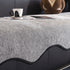 Chenille Couch Cover with Scalloped Edge, Non-Slip Modular Slipcover Sectional
