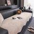Chenille Couch Cover with Scalloped Edge, Non-Slip Modular Slipcover Sectional