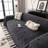 Thick Plush Sofa Cover Throw for Couch, 3D Textured Herringbone Washable Slipcover
