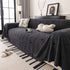 Thick Plush Sofa Cover Throw for Couch, 3D Textured Herringbone Washable Slipcover