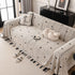 Thick Plush Sofa Cover Throw for Couch, 3D Textured Herringbone Washable Slipcover