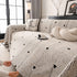 Thick Plush Sofa Cover Throw for Couch, 3D Textured Herringbone Washable Slipcover