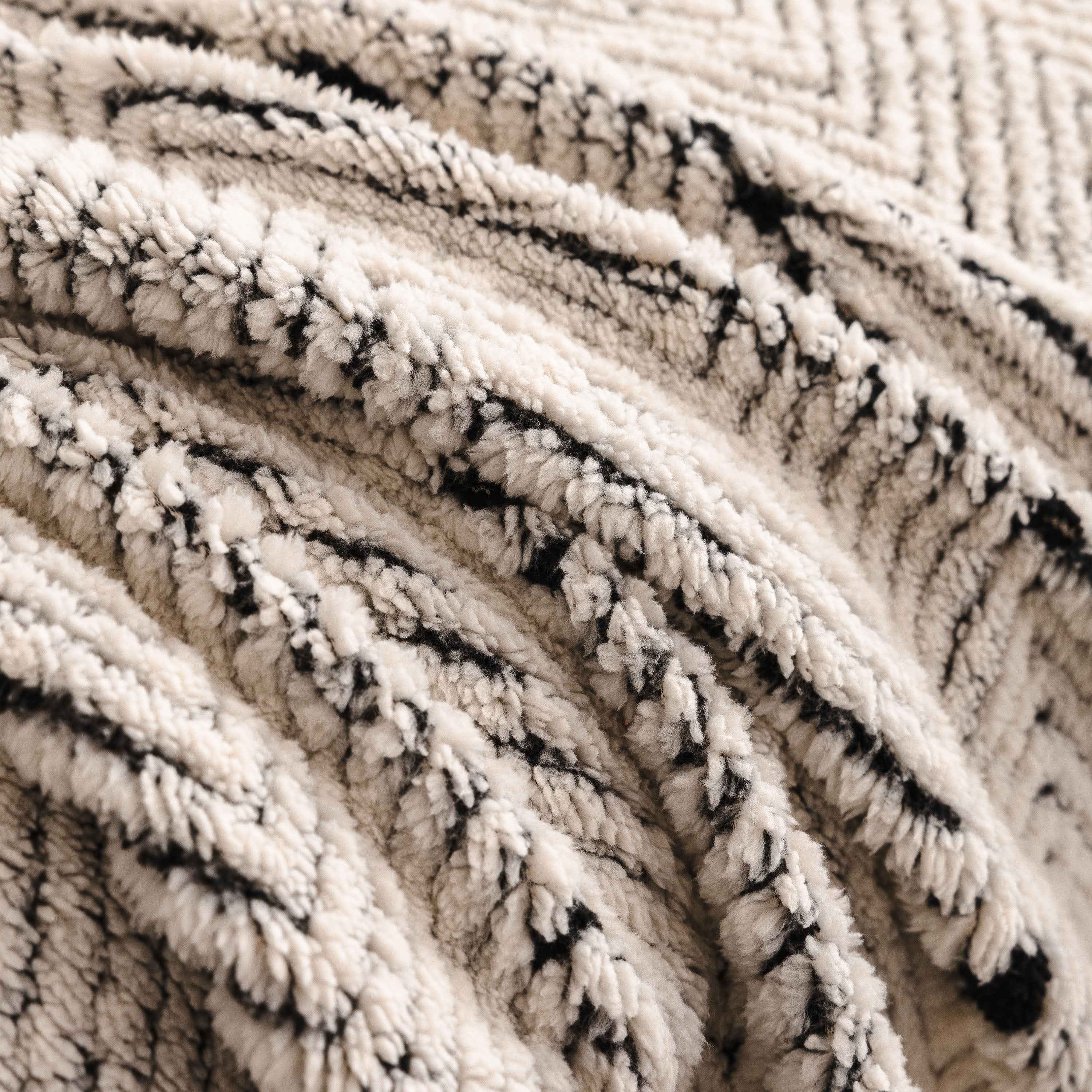 Thick Plush Sofa Cover Throw for Couch, 3D Textured Herringbone Washable Slipcover