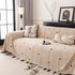 Thick Plush Sofa Cover Throw for Couch, 3D Textured Herringbone Washable Slipcover