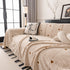 Thick Plush Sofa Cover Throw for Couch, 3D Textured Herringbone Washable Slipcover