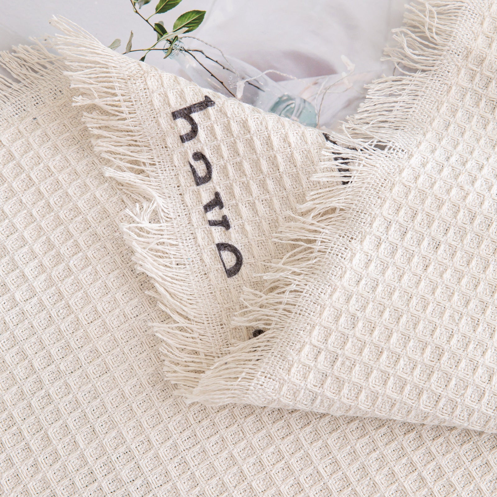 Chenille Sofa Cover Throw, Smile Couch Cover Blanket Throws for Couches, Soft Sofa Towel
