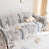 Chenille Sofa Cover Throw, Smile Couch Cover Blanket Throws for Couches, Soft Sofa Towel