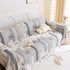 Chenille Sofa Cover Throw, Smile Couch Cover Blanket Throws for Couches, Soft Sofa Towel