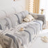Chenille Sofa Cover Throw, Smile Couch Cover Blanket Throws for Couches, Soft Sofa Towel