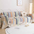 Chenille Sofa Cover Throw, Smile Couch Cover Blanket Throws for Couches, Soft Sofa Towel