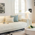Baroque Sofa Cover – Quilted Cotton, Non-Slip, Washable with Ornate Embroidery