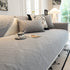 Baroque Sofa Cover – Quilted Cotton, Non-Slip, Washable with Ornate Embroidery