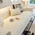 Baroque Floral Quilted Cotton Sofa Cover, Non-Slip Washable Couch Protector