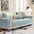 Baroque Floral Quilted Cotton Sofa Cover, Non-Slip Washable Couch Protector