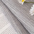 Plush Solid Color Striped L-Shaped Sofa Slipcovers, Washable Non-Slip Textured Furniture Covers