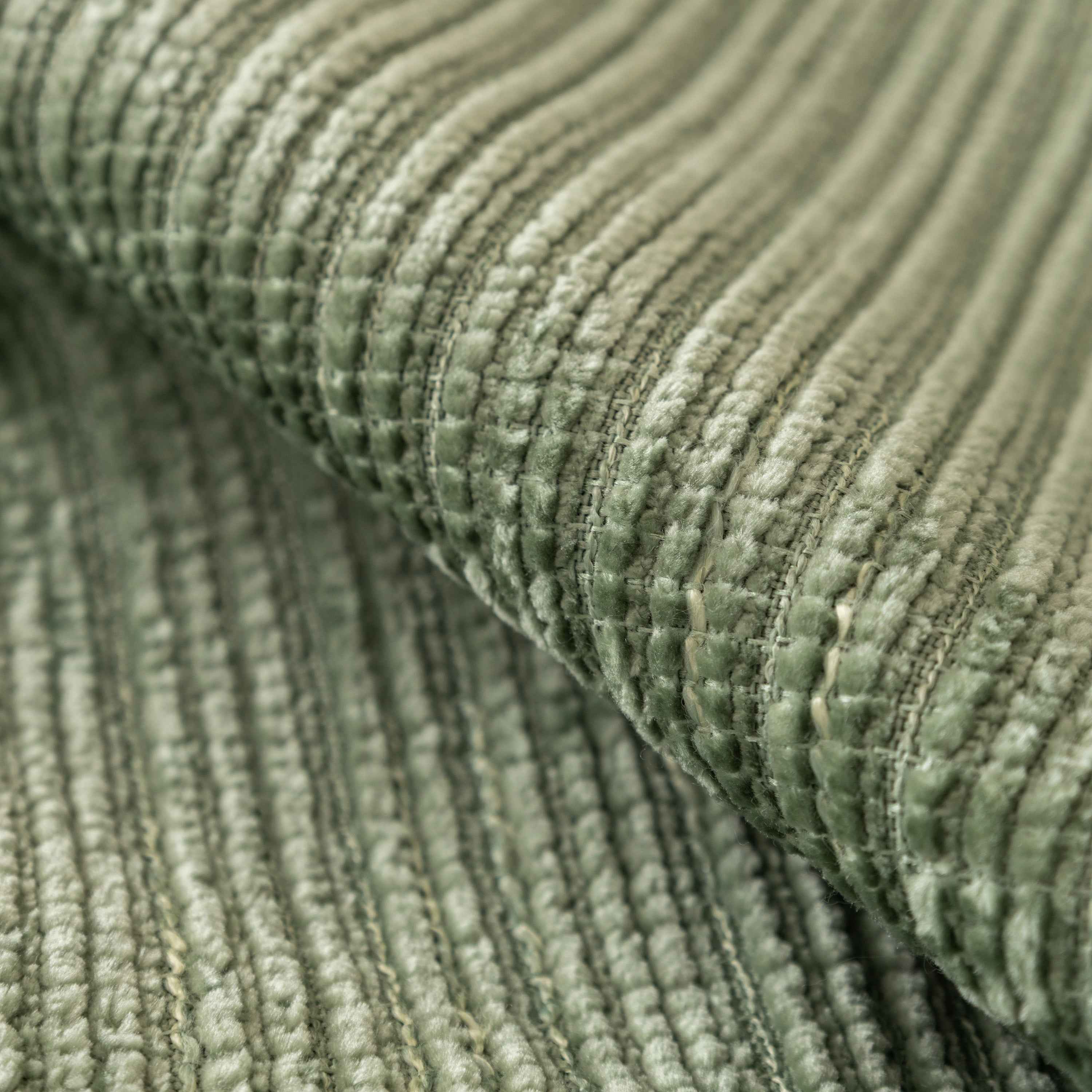 Plush Solid Color Striped L-Shaped Sofa Slipcovers, Washable Non-Slip Textured Furniture Covers
