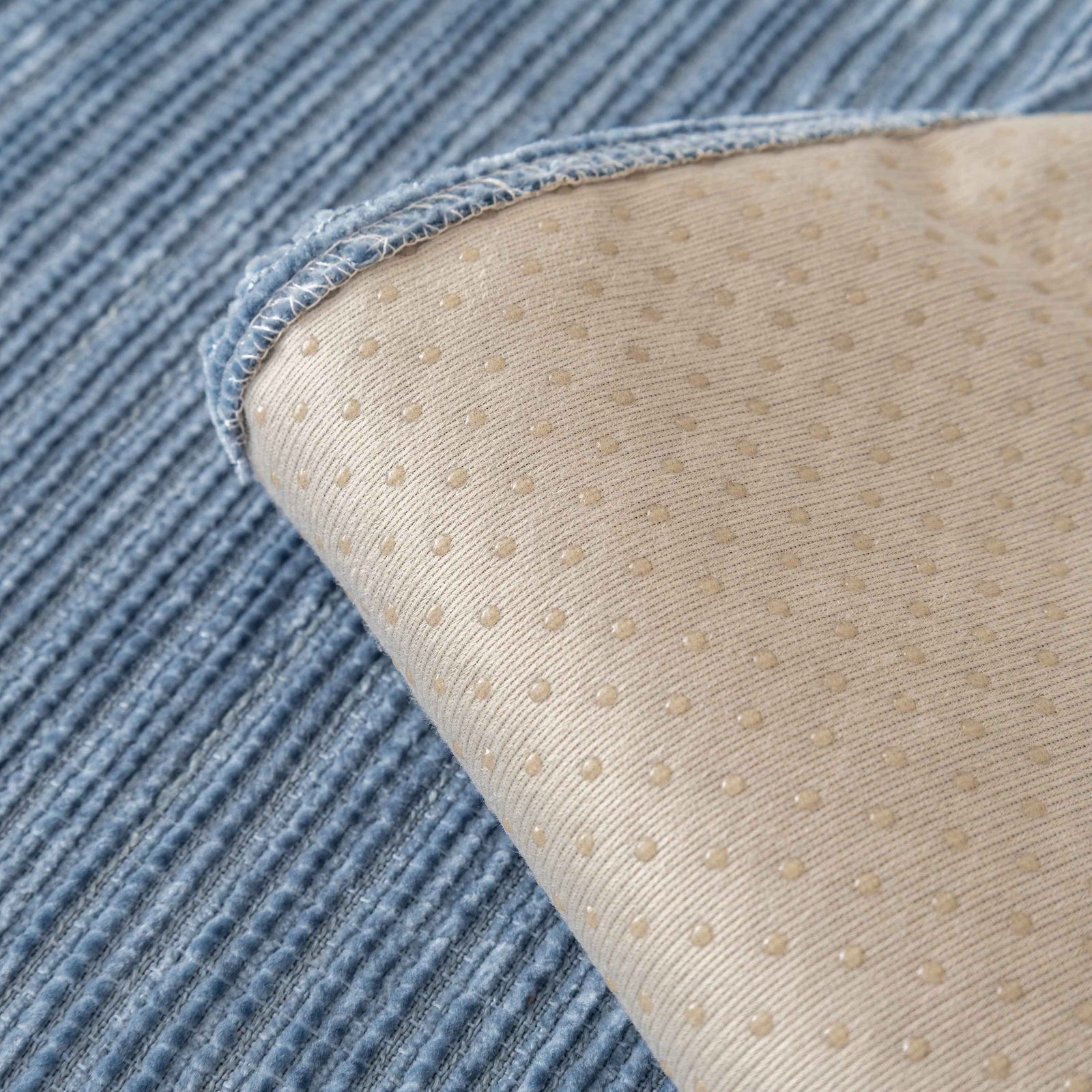 Plush Solid Color Striped L-Shaped Sofa Slipcovers, Washable Non-Slip Textured Furniture Covers