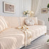 Quilted Geometric Cotton Sofa Cover, Non-Slip & Thick Padded Furniture Covers