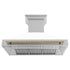 ZLINE 48" Autograph DuraSnow White Range Hood 8654SNZ-WM48-CB