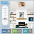 14" Farmhouse DC Motor Flush Mount Reversible Iron Ceiling Fan with LED Lighting and Remote Control