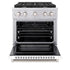 ZLINE 30 In. Gas Range, Stainless Steel, White Matte, SGR-WM-30