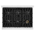 ZLINE 36" Dual Fuel Range, Gas Cooktop, Electric Convection Oven DuraSnow® Stainless Steel, CDRS-36