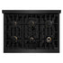 ZLINE 36" Select Dual Fuel Range Gas Cooktop Electric Convection Oven Black Stainless Steel Gold HDRBZ-36-G
