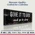 Give It To God And Go To Sleep Rustic Sign II