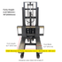 PS3300SE-2M Semi-Electric Pallet Stacker, 3300 lbs Capacity, 78" Lifting Height