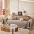 Natural Textured Linen Couch Cover, Breathable & Hypoallergenic Furniture Protector