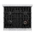 ZLINE 30" Select Dual Fuel Range Gas Cooktop Electric Convection Oven Stainless Steel Brass Burners HDR-BR-30