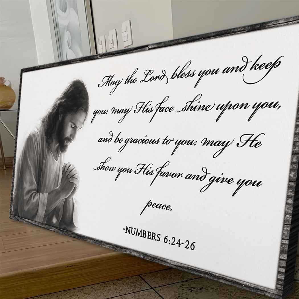 Numbers 6:24-26 - May The Lord Bless You Faith Sign IV