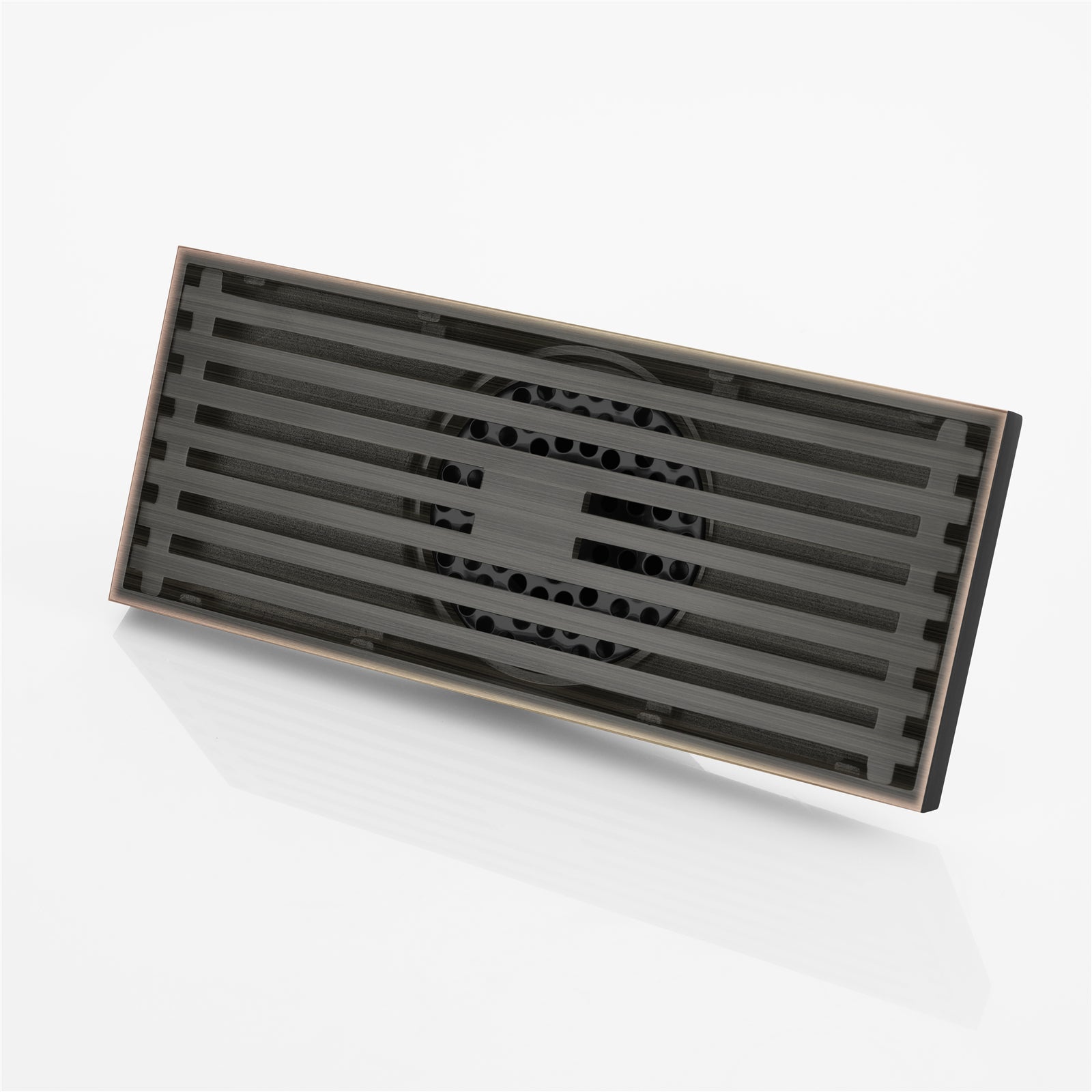 Oil rubbered bronze brass shower drain 4 or 8 inch  with ABS base