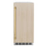 ZLINE 15" Touchstone Clear Cube Ice Maker Drain Pump Panel Ready Door Polished Gold Door ICCDPZ-15-G