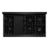 ZLINE 48" Classic Gas Range, Convection Gas Oven Black Stainless Steel, Gold CGRBZ-48-G