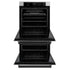 ZLINE 30"Professional True Convection Double Wall Oven, Air Fry, Self Clean, White Matte, Matte Black WADZ-WM-30-MB
