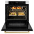 ZLINE 30" Autograph Edition Professional True Convection Single Wall Oven, Air Fry, Self Clean, Stainless Steel, Champagne Bronze WASZ-30-CB