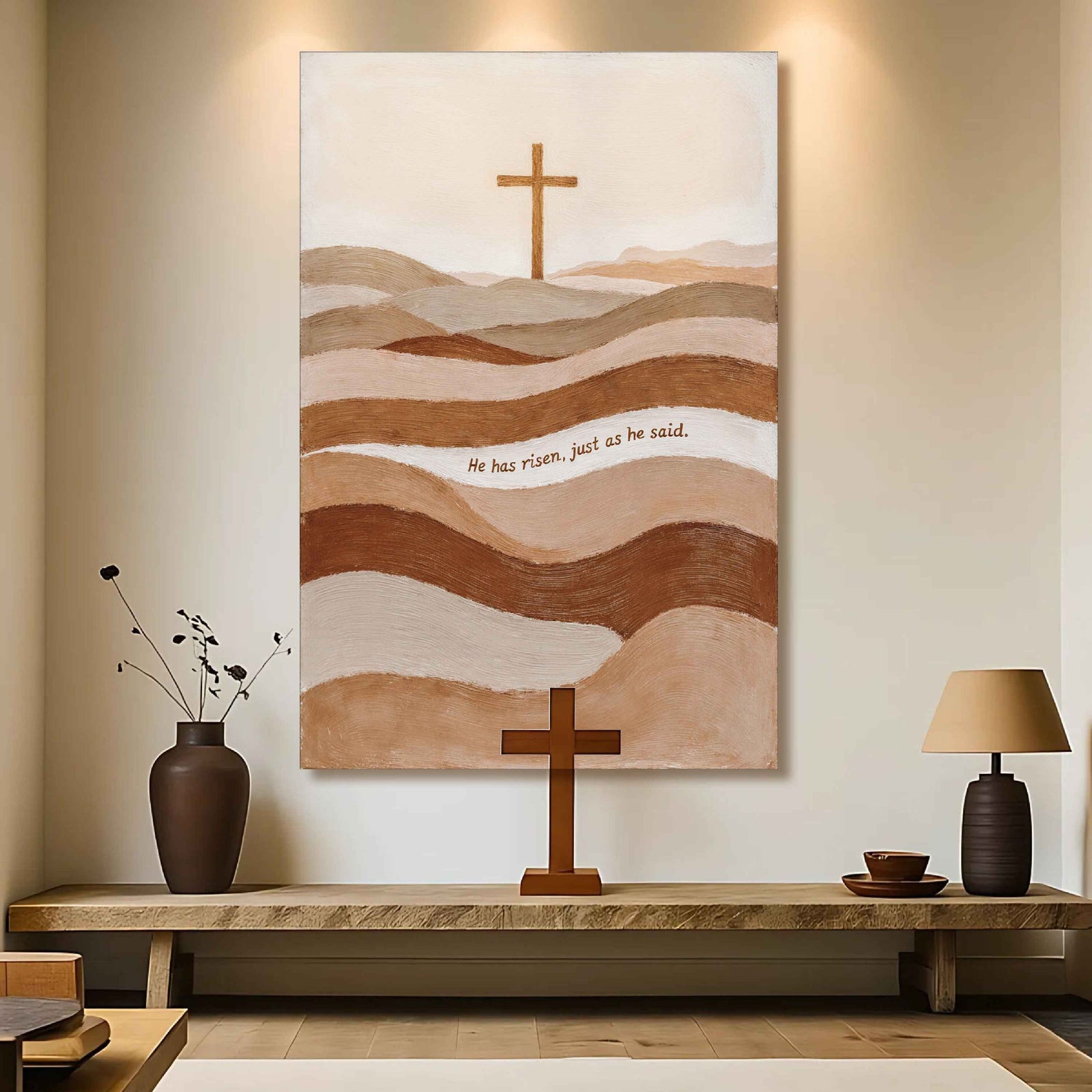 He Has Risen Just As He Said Faith Sign