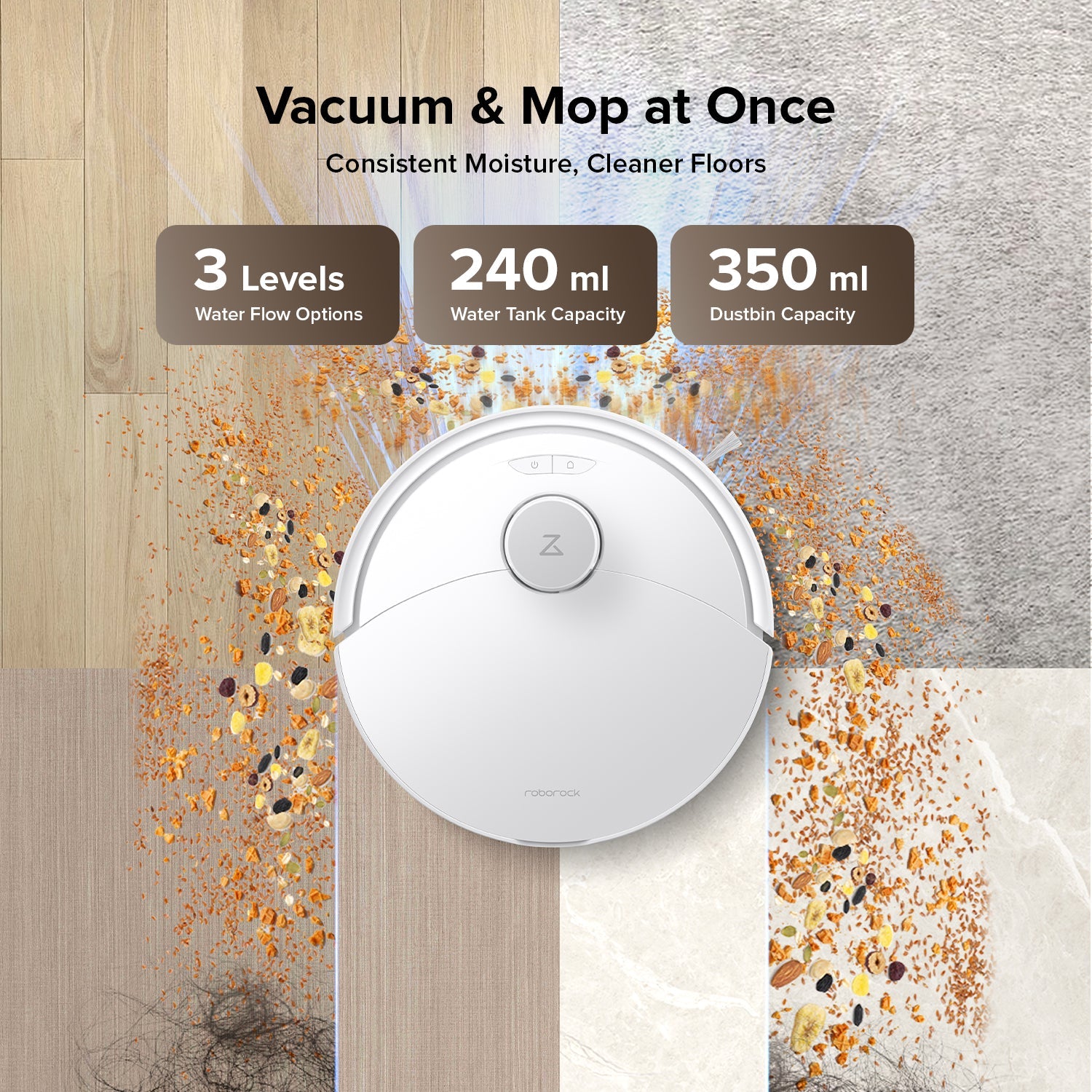 Roborock Q10 X5+ Robot Vacuum and Mop with Auto-Empty Dock