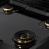 ZLINE 30" Paramount Gas Rangetop Black Stainless Steel Champagne Bronze SRTBZ-30-CB