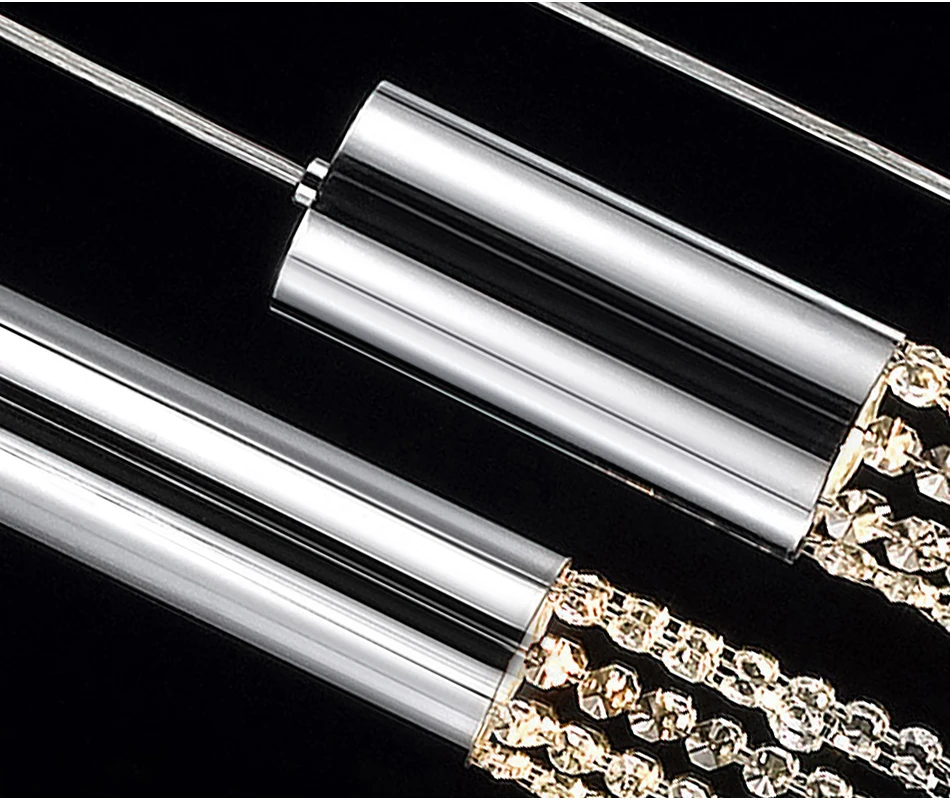 Hanging crystal light fixture for lobby, staircase, loft, stairwell