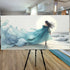 Swirling Winds by the Ocean Abstract Wall Art