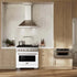 ZLINE 36 In. Gas Range, Stainless Steel, White Matte, SGR-WM-36