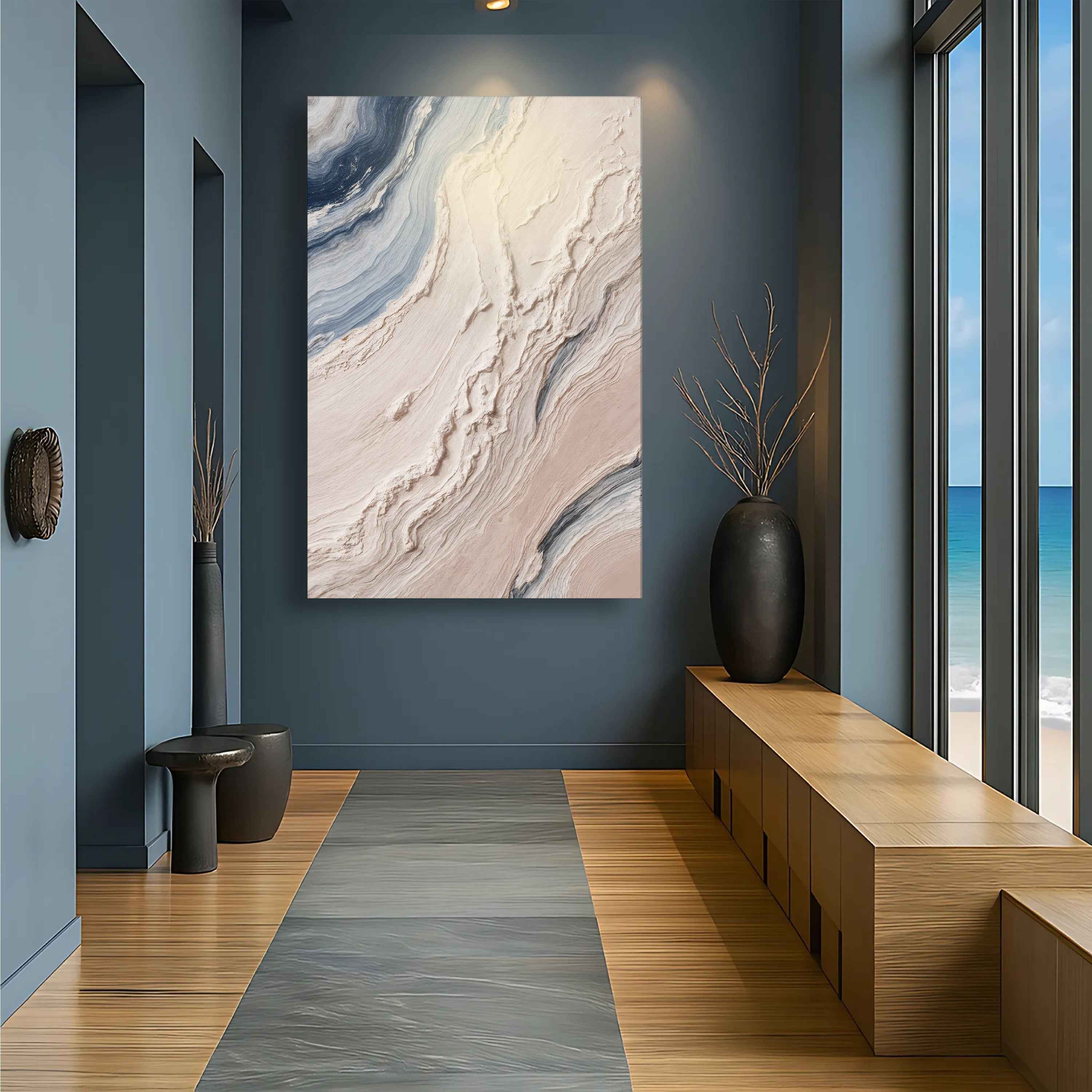 Minimalist Waves Wall Art III