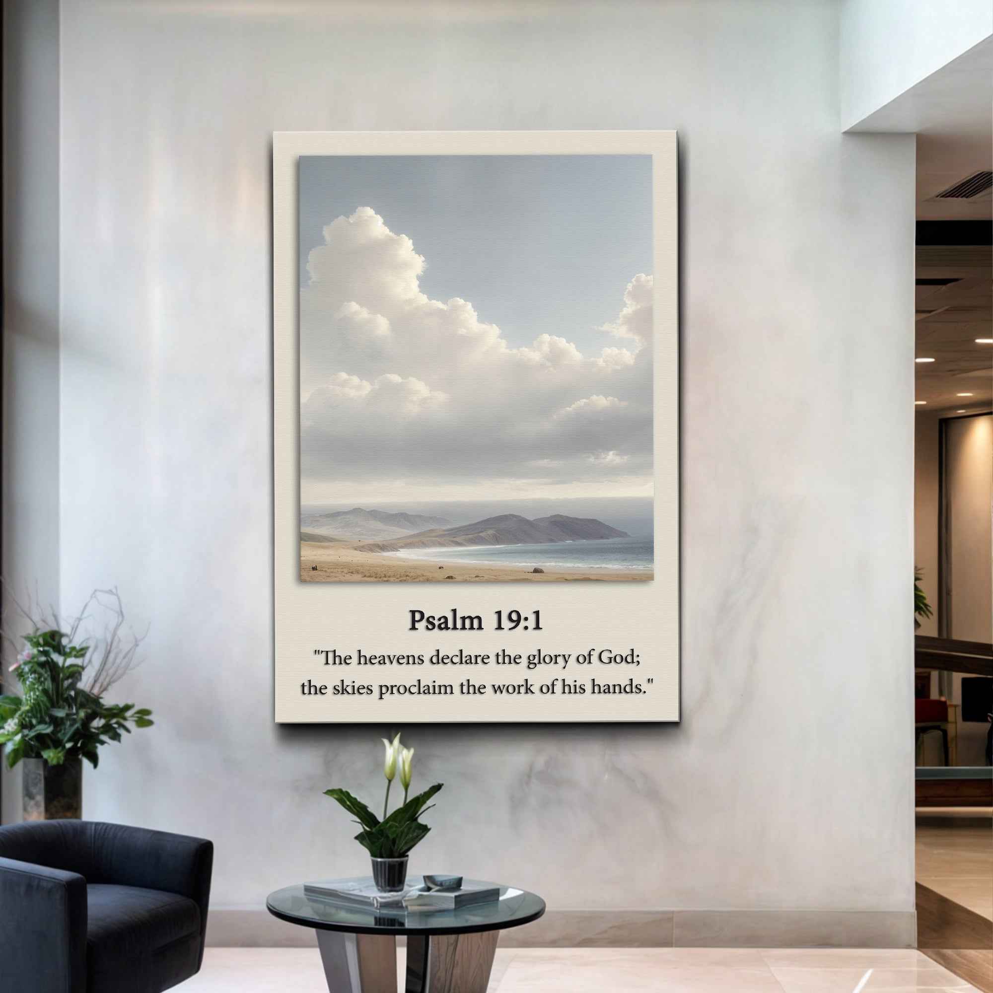 Psalm 19:1 - The Heavens Declare The Glory of God Faith Sign